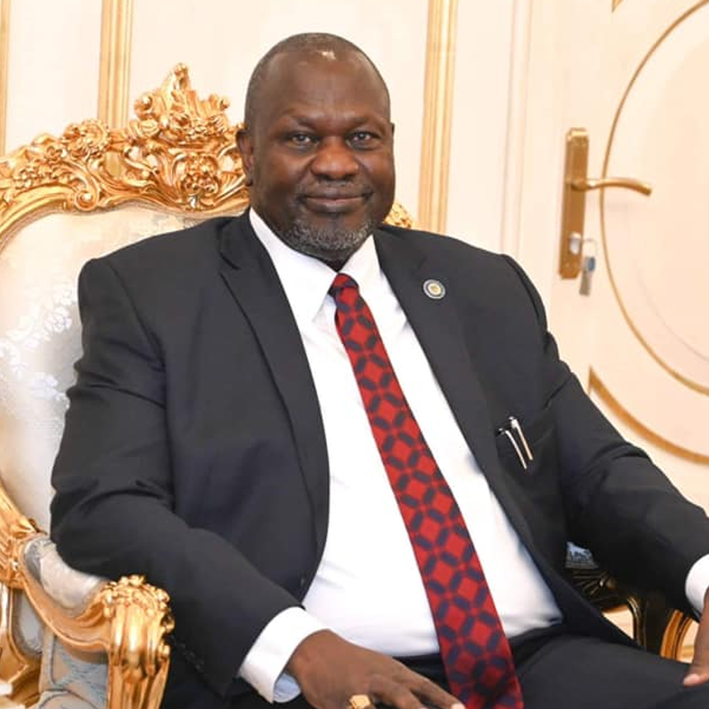 Portrait of H.E. Dr. Riek Machar Teny, First Vice President