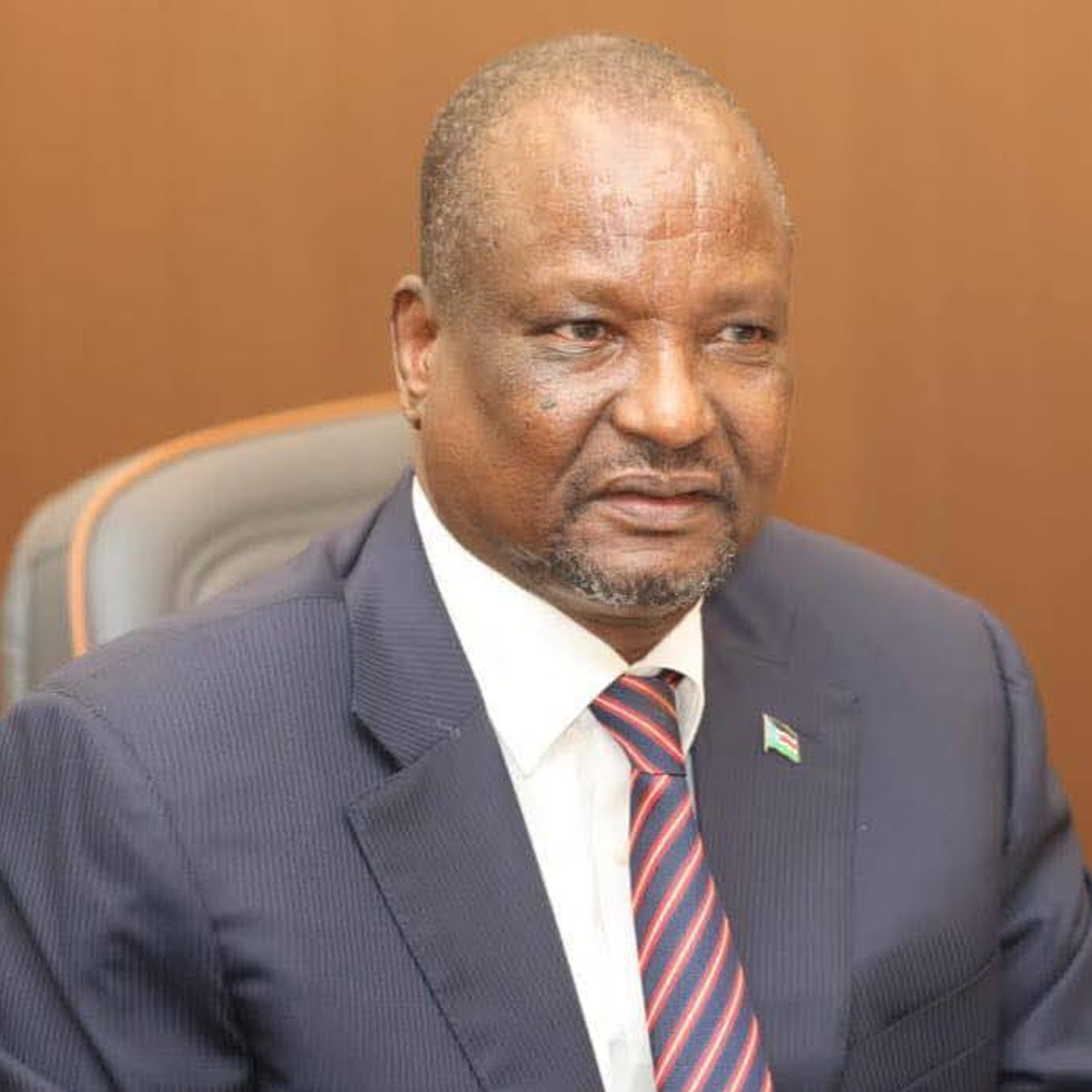 Portrait of H.E. Taban Deng Gai, Vice President for Infrastructure Cluster